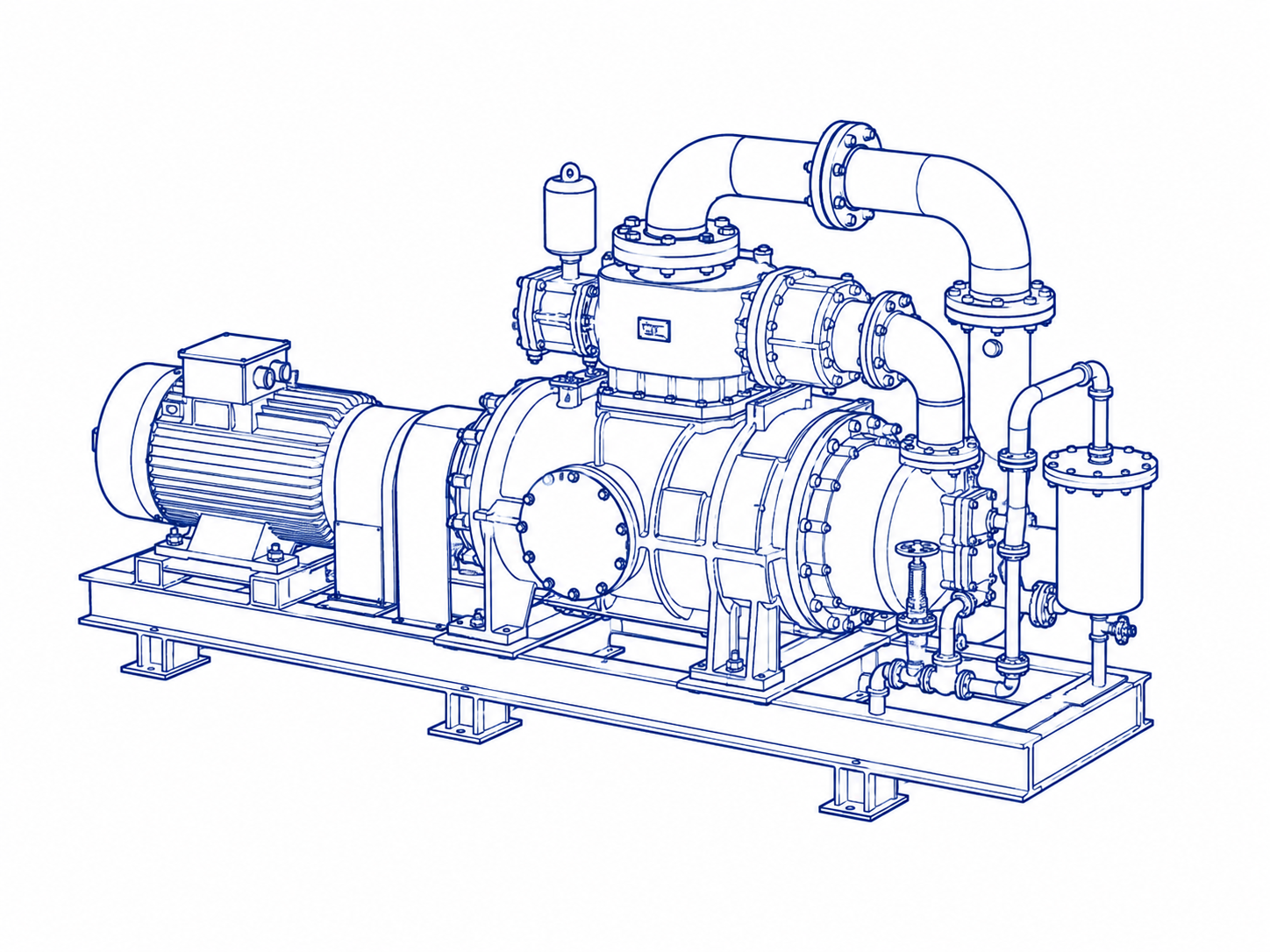  Rotary Compressor 1,850 m3/h (1,100 CFM) Carbon Steel For Sale - IPP# 245812