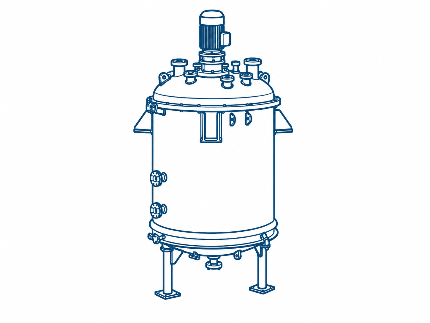 Glasslined DeDietrich SA Batch-Type Agitated Reactor - IPP# 233668
